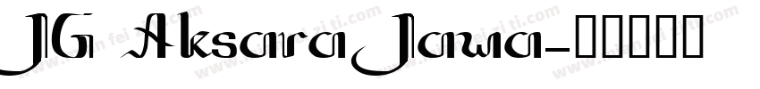 JG Aksara Jawa字体转换